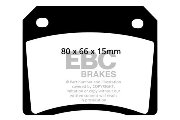 Pastiglie Freno EBC Redstuff DP3101C per Maserati Quattroporte (AM330), AC Cobra e altre