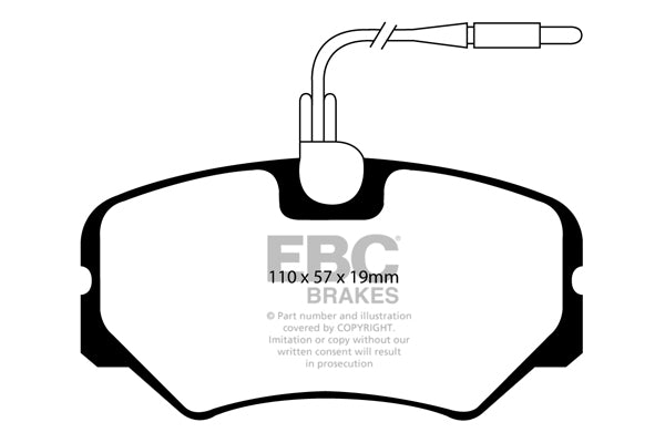 Pastiglie Freno EBC Ultimax DP1021 per Peugeot 306