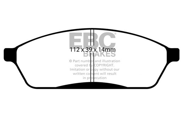 Pastiglie Freno EBC Ultimax DP1023 per Subaru Vivio