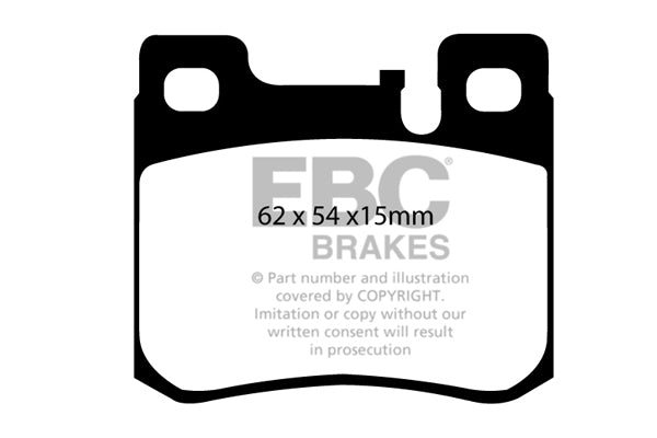 Pastiglie Freno EBC Ultimax DP1026 per Mercedes-Benz (W124), Mercedes-Benz Classe E (W124) e altre