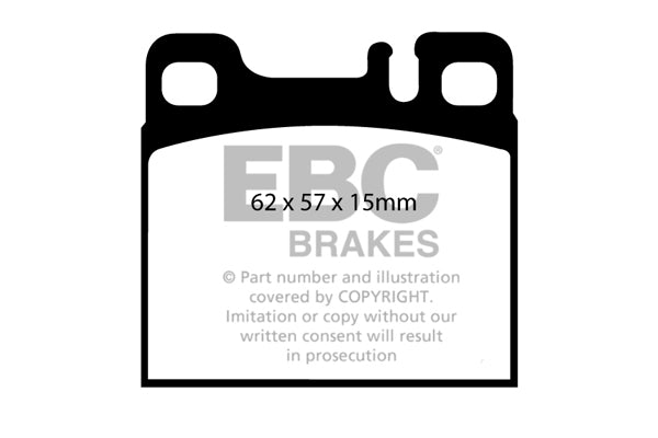 Pastiglie Freno EBC Ultimax DP1027 per Mercedes-Benz (W126)