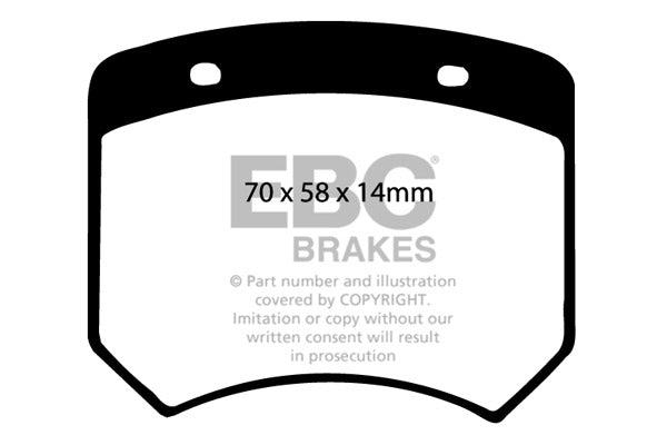Pastiglie Freno EBC Greenstuff DP2102 per Austin Mini, Morris Mini e altre