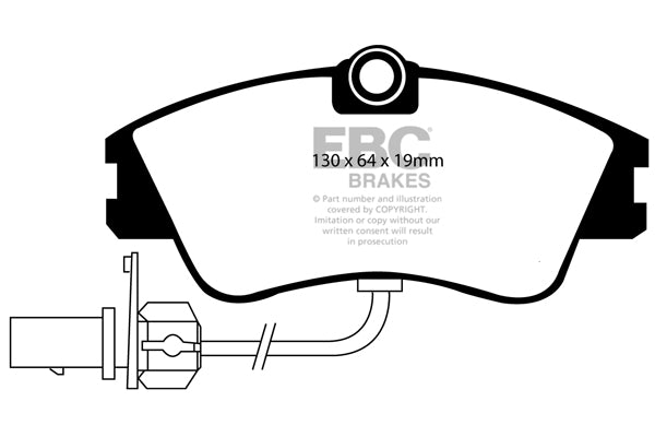 Pastiglie Freno EBC Ultimax DP1030/2 per Volkswagen Transporter (Kombi)/Camper Van e Volkswagen Caravelle