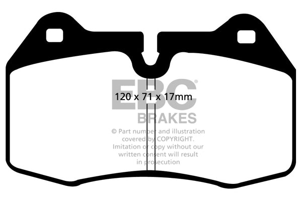 Pastiglie Freno EBC Orangestuff DP91032 per BMW Serie 7 (E38), BMW Serie 8 (E31) e altre