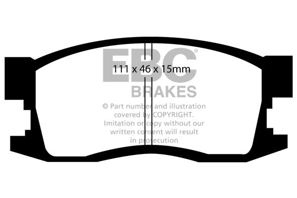 Pastiglie Freno EBC Ultimax DP1034 per Honda Civic Shuttle