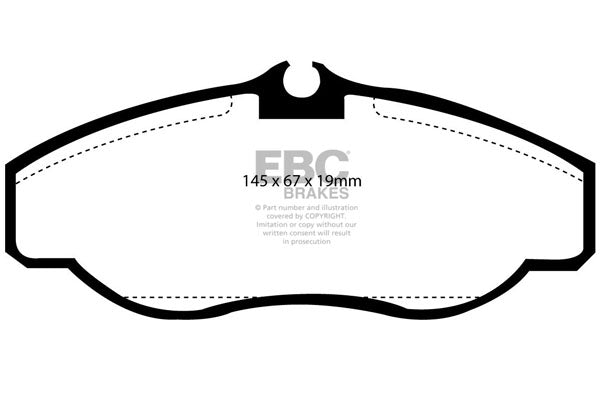 Pastiglie Freno EBC Greenstuff DP61037 per Land Rover Range Rover (P38) e Land Rover Discovery 2