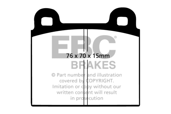 Pastiglie Freno EBC Redstuff DP3103C per Porsche 911, Ferrari 208 e altre