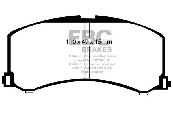 Pastiglie Freno EBC Ultimax DP1041 per Suzuki Baleno