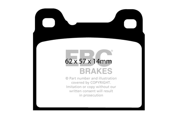 Pastiglie Freno EBC Redstuff DP31043C per Volvo 850
