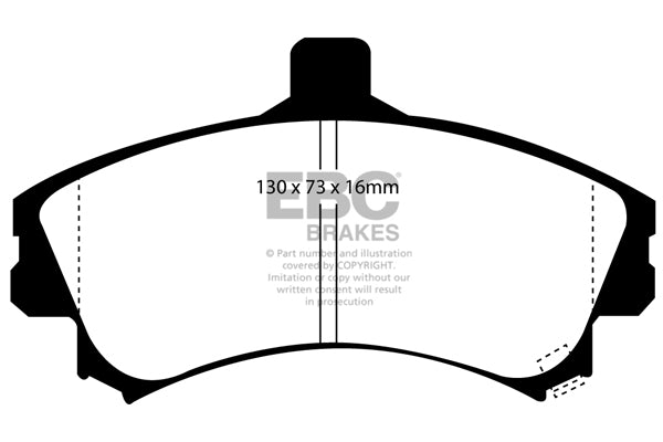 Pastiglie Freno EBC Ultimax DP1045 per Mitsubishi Spacestar, Mitsubishi Carisma e altre