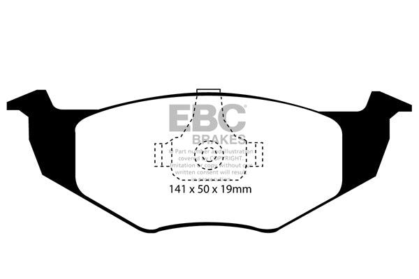 Pastiglie Freno EBC Ultimax DP1056 per Volkswagen Golf (Mk3), Volkswagen Polo (6N) e altre