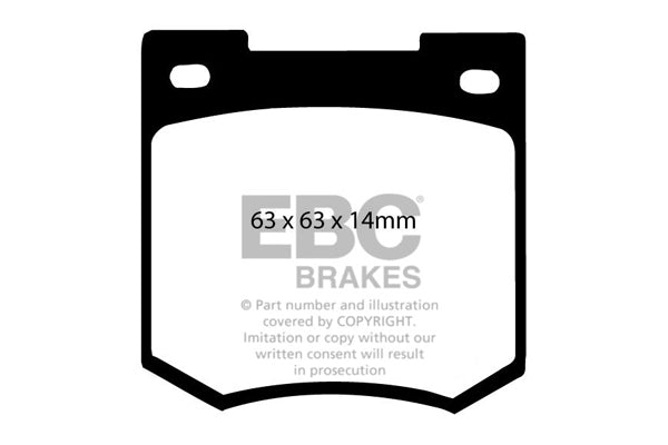 Pastiglie Freno EBC Ultimax DP106 per Austin Allegro, Vauxhall Viva e altre