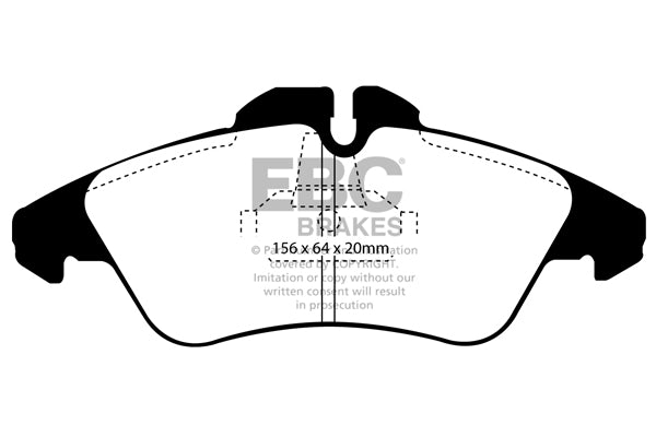 Pastiglie Freno EBC Ultimax DP1071/2 per Volkswagen LT, Mercedes-Benz Classe V e altre