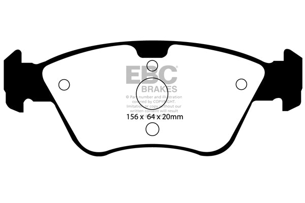 Pastiglie Freno EBC Greenstuff DP21075 per Mercedes-Benz Classe E (W210), Mercedes-Benz Classe E (T210) e altre