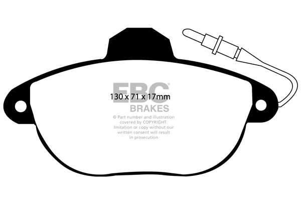 Pastiglie Freno EBC Ultimax DP1077 per Citroen Xantia