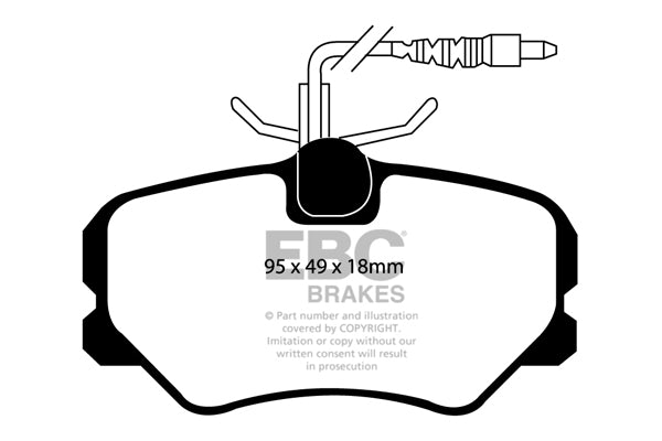 Pastiglie Freno EBC Ultimax DP1080 per Peugeot 306 e Citroen ZX