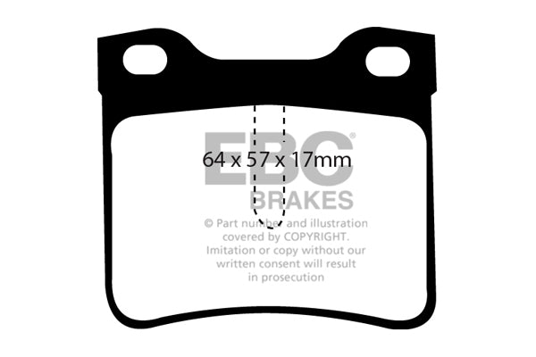 Pastiglie Freno EBC Ultimax DP1081 per Mercedes-Benz Sprinter 208D, Mercedes-Benz Sprinter 212D e altre