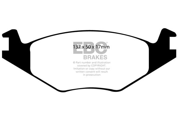 Pastiglie Freno EBC Ultimax DP1084 per Volkswagen Polo (6N), Volkswagen Caddy e altre
