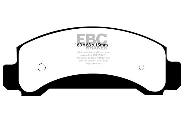 Pastiglie Freno EBC Greenstuff DP61085 per Ford Explorer (USA)