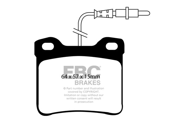 Pastiglie Freno EBC Ultimax DP1090 per Mercedes-Benz Classe V e Mercedes-Benz Vito