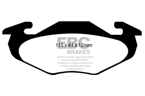 Pastiglie Freno EBC Ultimax DP1093 per Suzuki Cappuccino