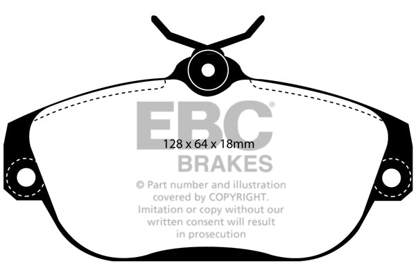 Pastiglie Freno EBC Ultimax DP1095 per Volvo 960, Volvo 740 e altre