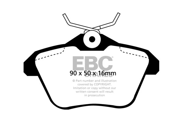 Pastiglie Freno EBC Yellowstuff DP41096R per Lancia Kappa, Alfa Romeo 156 e altre