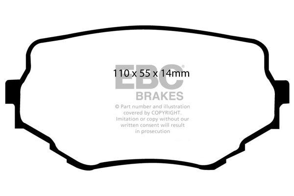 Pastiglie Freno EBC Ultimax DP1099 per Suzuki Grand Vitara, Suzuki Vitara e altre