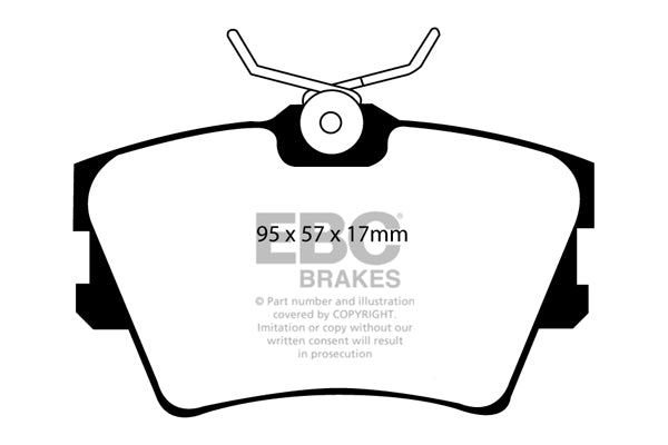 Pastiglie Freno EBC Ultimax DP1102 per Volkswagen Caravelle e Volkswagen Transporter (Kombi)/Camper Van