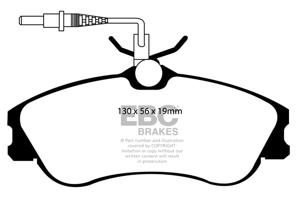 Pastiglie Freno EBC Ultimax DP1104 per Citroen Berlingo, Peugeot 306 e altre