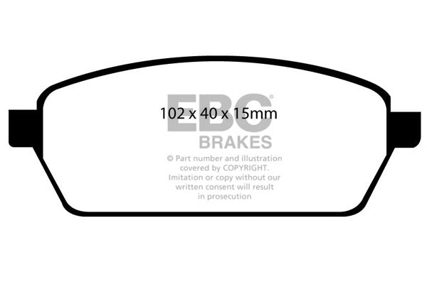 Pastiglie Freno EBC Ultimax DP1106 per Suzuki Super Carry