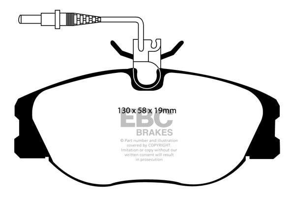 Pastiglie Freno EBC Ultimax DP1108 per Peugeot Expert, Citroen Evasion e altre