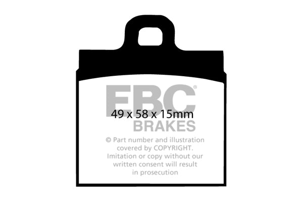 Pastiglie Freno EBC Ultimax DP111 per Volkswagen Beetle e Volkswagen Karmann Ghia (Type 14)