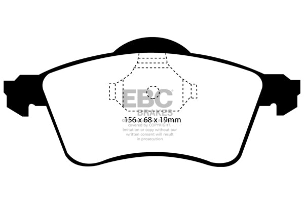 Pastiglie Freno EBC Greenstuff DP61115 per Volkswagen Transporter (Kombi)/Camper Van e Volkswagen Caravelle