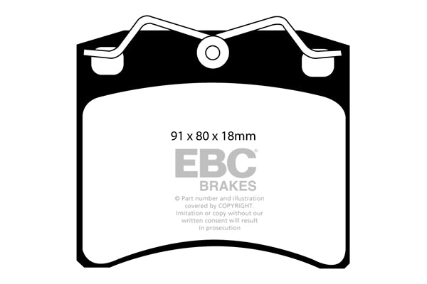 Pastiglie Freno EBC Ultimax DP1116 per Volkswagen Caravelle e Volkswagen Transporter (Kombi)/Camper Van