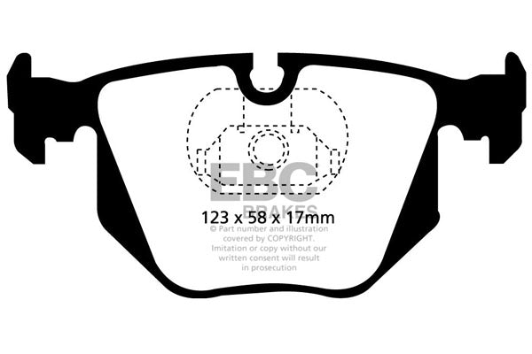 Pastiglie Freno EBC Ultimax DP1118 per BMW Serie 7 (E38), BMW X3 (E83) e altre