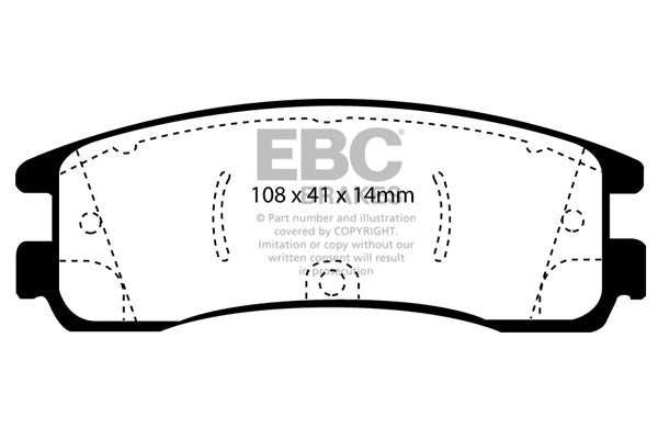 Pastiglie Freno EBC Redstuff DP31122C per Pontiac Grand Prix