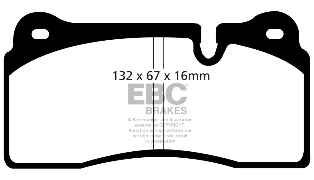 Pastiglie Freno EBC Redstuff DP31127C per Lamborghini Diablo, Audi R8 e altre