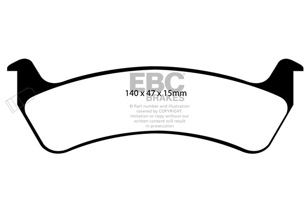 Pastiglie Freno EBC Ultimax DP1129 per Jeep Grand Cherokee