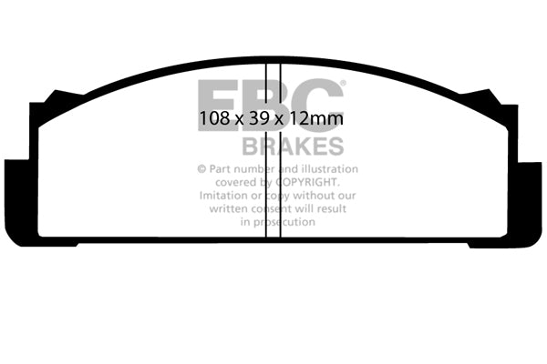 Pastiglie Freno EBC Greenstuff DP2112 per Mazda 1500, Subaru 1000 e altre