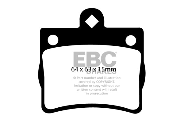 Pastiglie Freno EBC Ultimax DP1135 per Mercedes-Benz Classe C (W202)