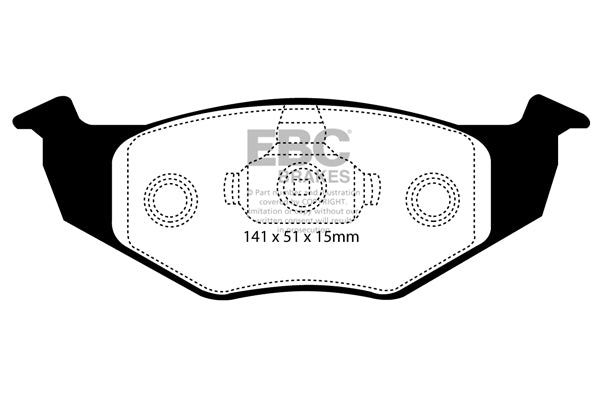 Pastiglie Freno EBC Greenstuff DP21137 per Seat Cordoba, Seat Ibiza (6K) e altre