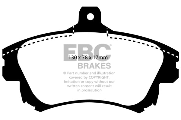 Pastiglie Freno EBC Ultimax DP1139 per Volvo V40, Volvo S40 e altre