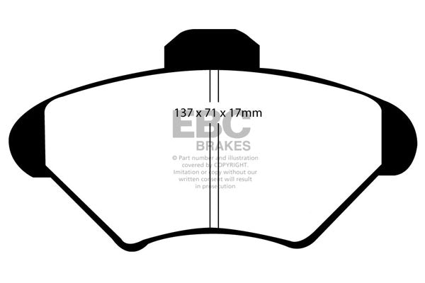 Pastiglie Freno EBC Ultimax DP1143 per Ford Mustang (4th Generation) e Ford Thunderbird