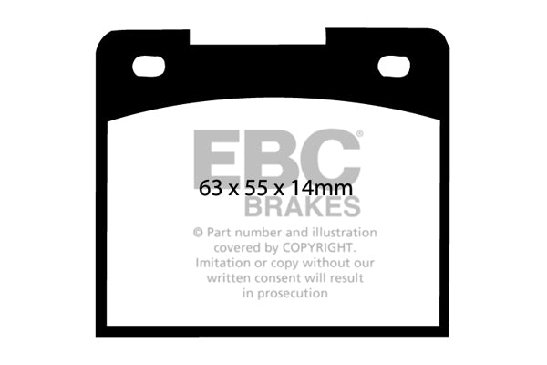 Pastiglie Freno EBC Greenstuff DP2114 per Volvo 240, Caterham 7 e altre