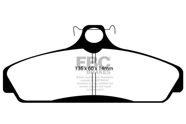 Pastiglie Freno EBC Redstuff DP31152C per Chevrolet Corvette (C4)