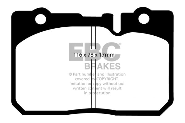 Pastiglie Freno EBC Ultimax DP1154 per Lexus LS400
