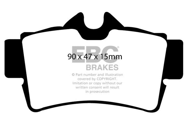 Pastiglie Freno EBC Redstuff DP31156/2C per Ford Mustang (4th Generation)
