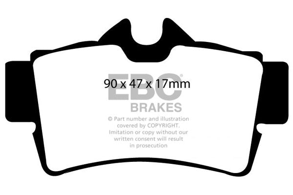 Pastiglie Freno EBC Yellowstuff DP41156R per Ford Mustang (4th Generation)