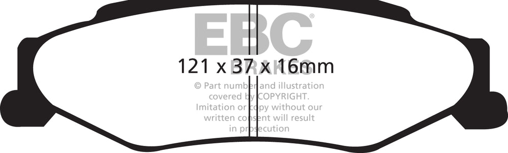 Pastiglie Freno EBC Redstuff DP31160C per Chevrolet Corvette (C6), AC MK VI e altre
